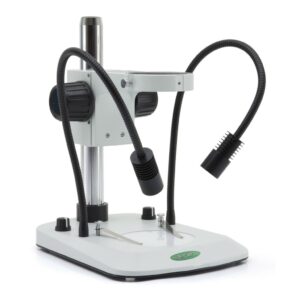 Stativo per microscopi stereo con base a doppi illuminazione x-LED3