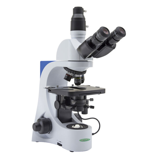 microscopio biologico in campo scuro per analisi del sangue vivo