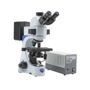 Microscopio in campo chiaro e fluorescenza HBO