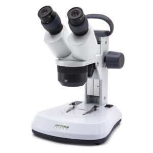 Microscopio Stereo Optika SFX-91, trasportabile, con ingrandimento fino a 40x ed illuminazione a Led